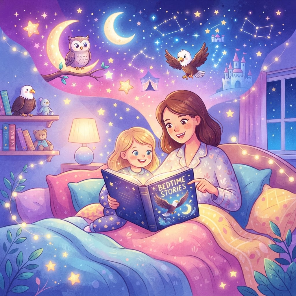 Featured image for Cute Eagles Stories for Cozy Bedtimes - InstaTales AI storytelling blog