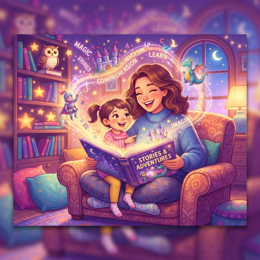 Featured image for Building Comprehension Through Stories for Kids - InstaTales AI storytelling blog