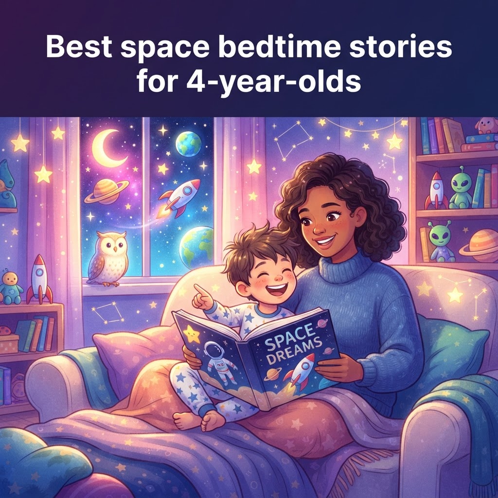 Featured image for Best space bedtime stories for 4-year-olds - InstaTales AI storytelling blog