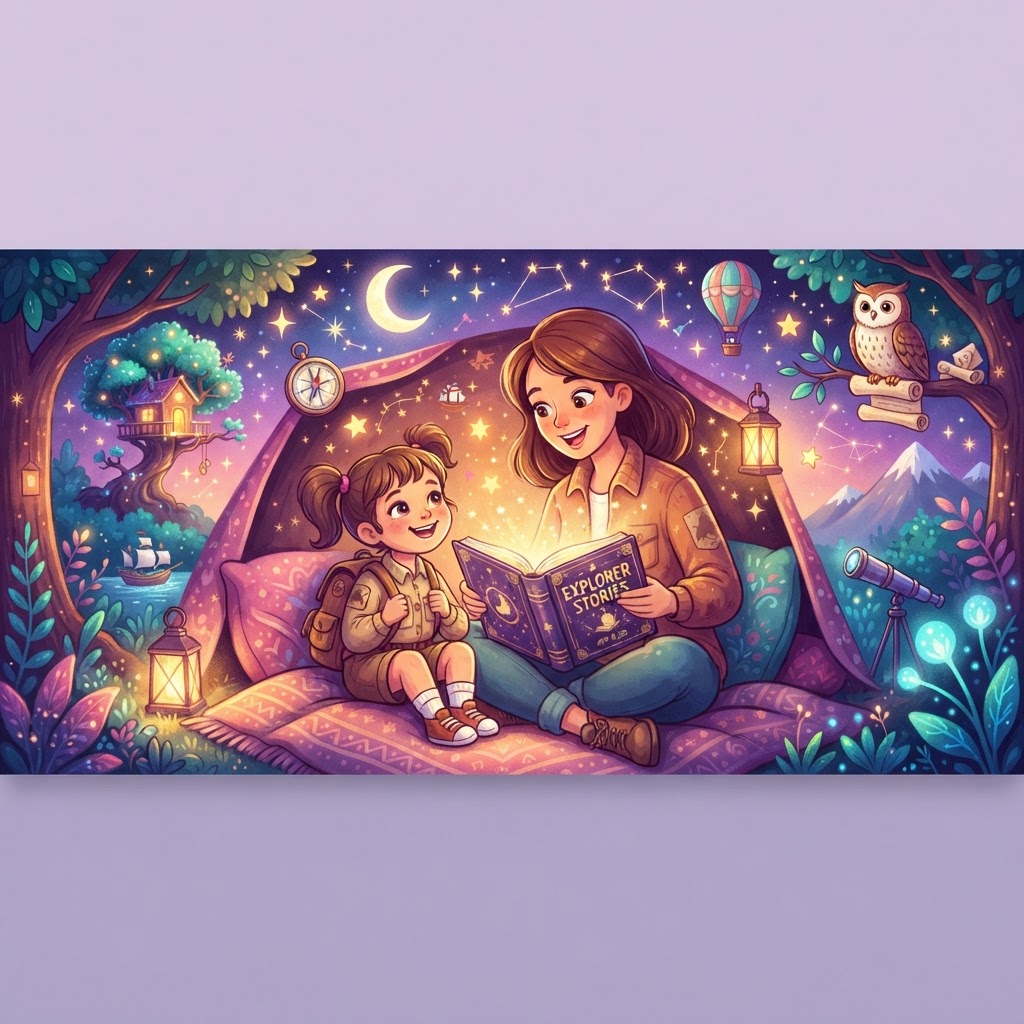 Featured image for Explorers Stories for Kids: 7 Adventure Ideas - InstaTales AI storytelling blog