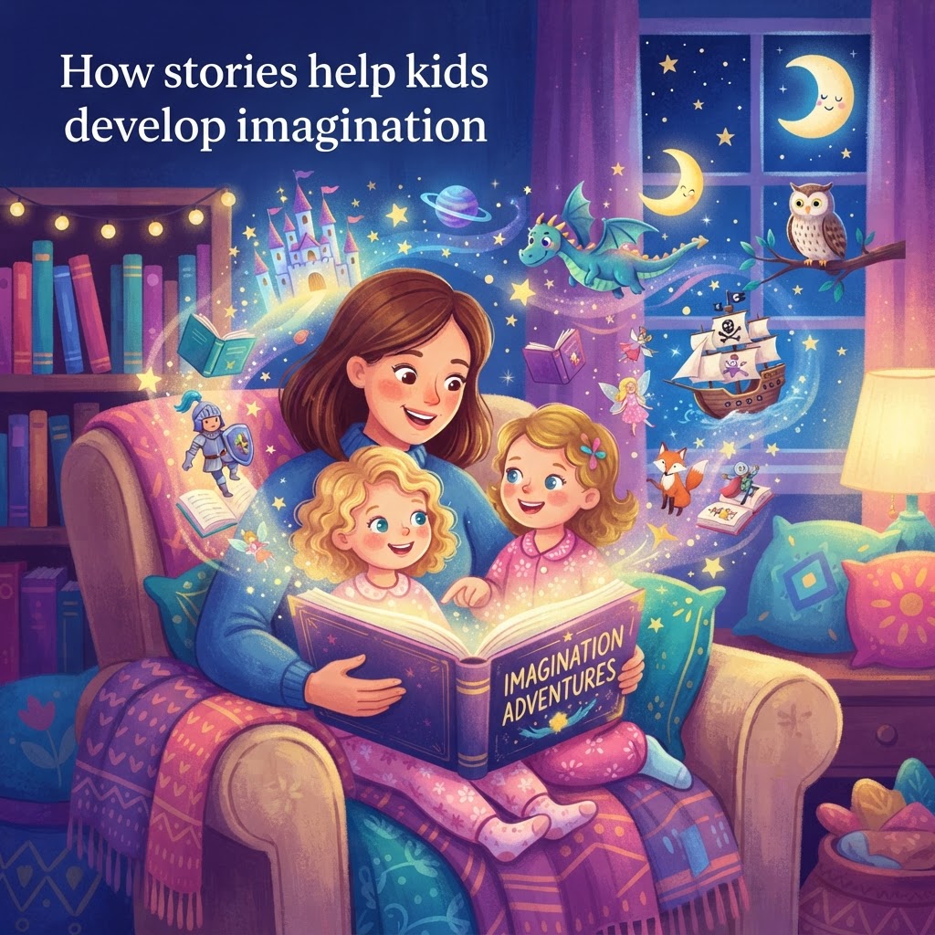 Featured image for Imagination Development Stories for Kids - InstaTales AI storytelling blog