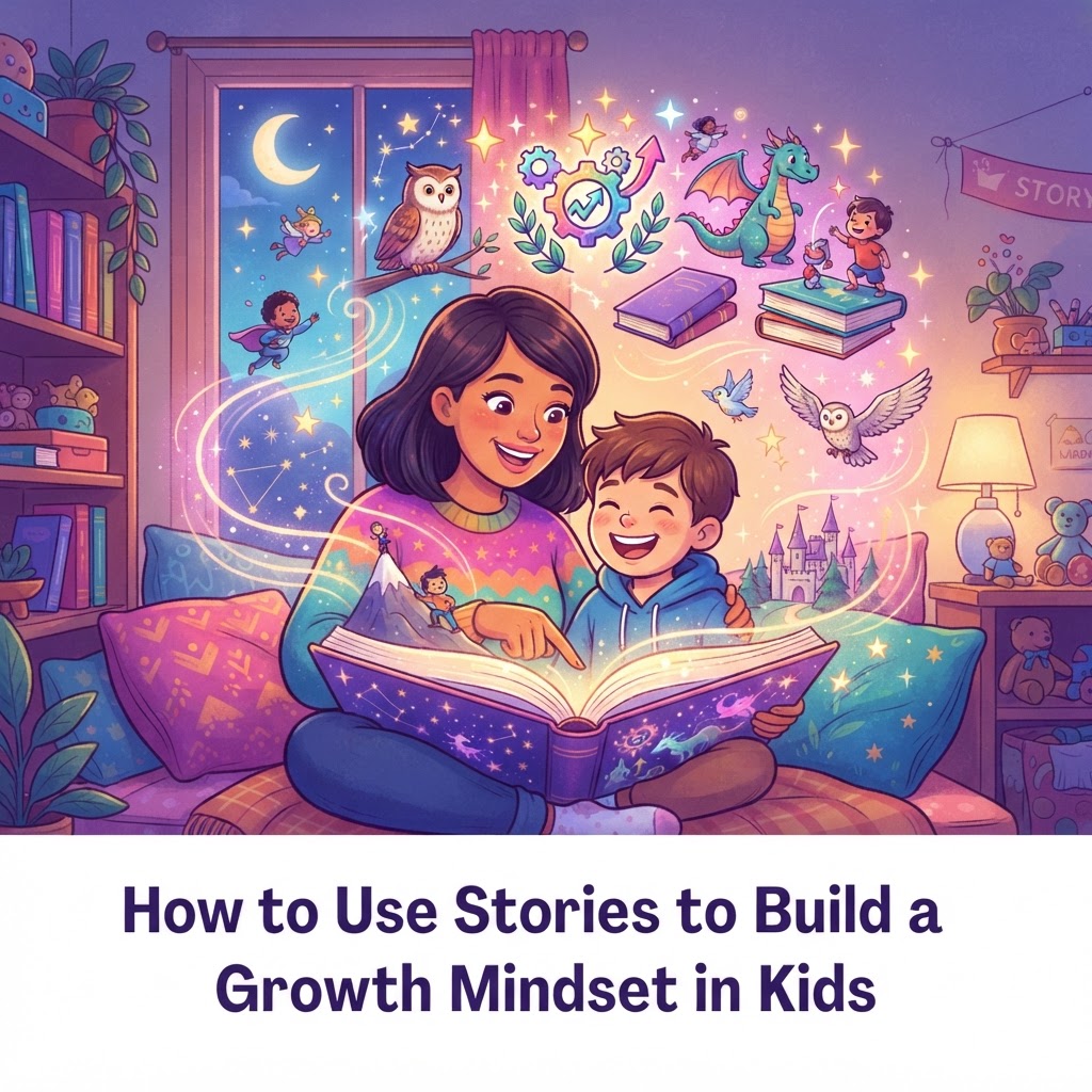 Featured image for Growth Mindset Stories for Kids: Parent Guide - InstaTales AI storytelling blog