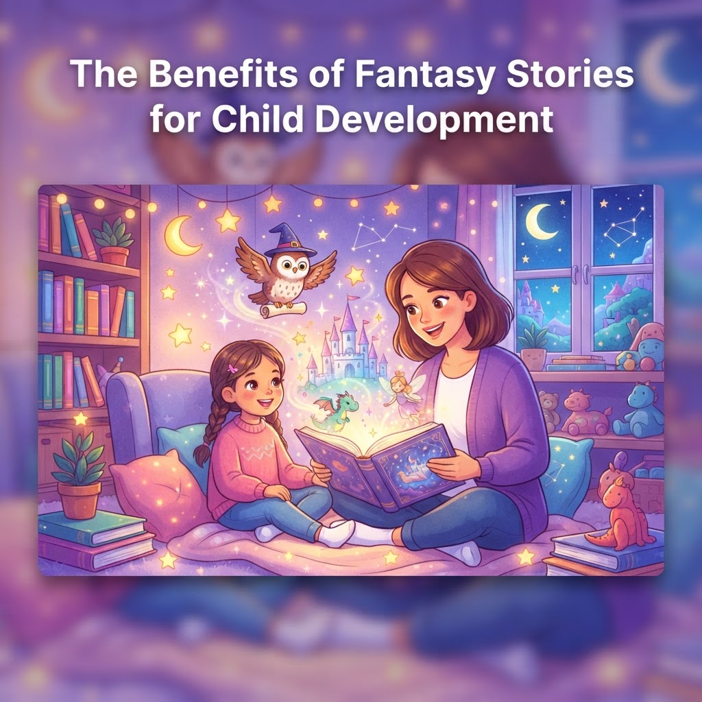 Featured image for Benefits of Fantasy Stories for Child Development - InstaTales AI storytelling blog