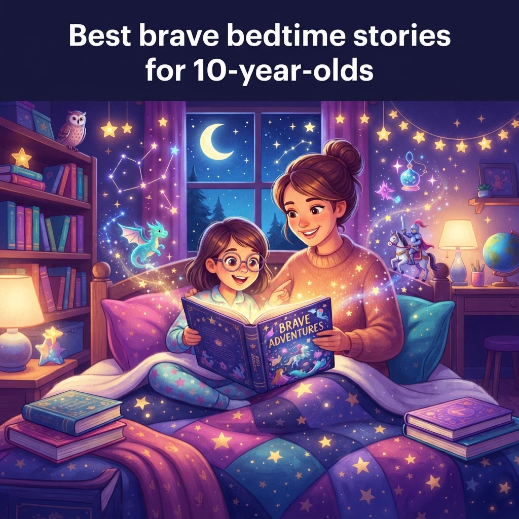 Featured image for Best brave bedtime stories for 10-year-olds - InstaTales AI storytelling blog