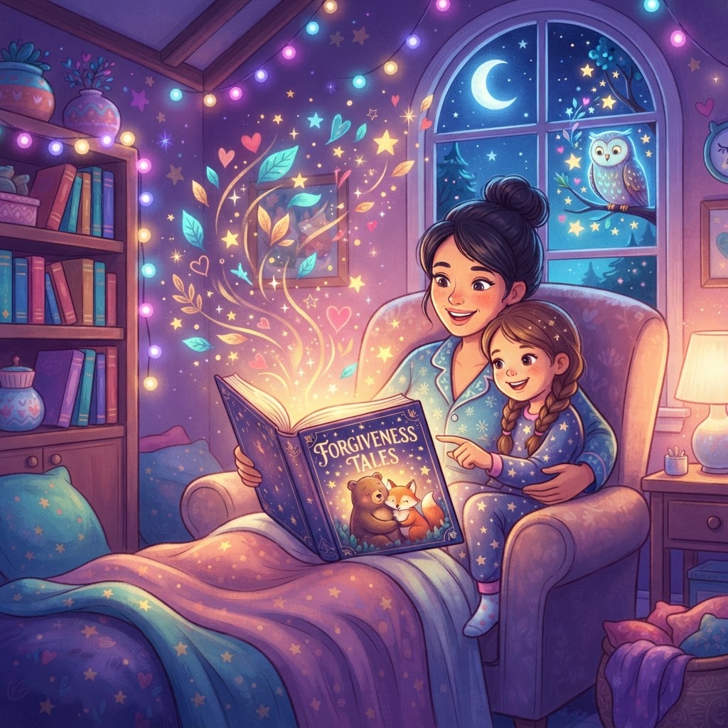 Featured image for Teaching forgiveness through bedtime stories - InstaTales AI storytelling blog