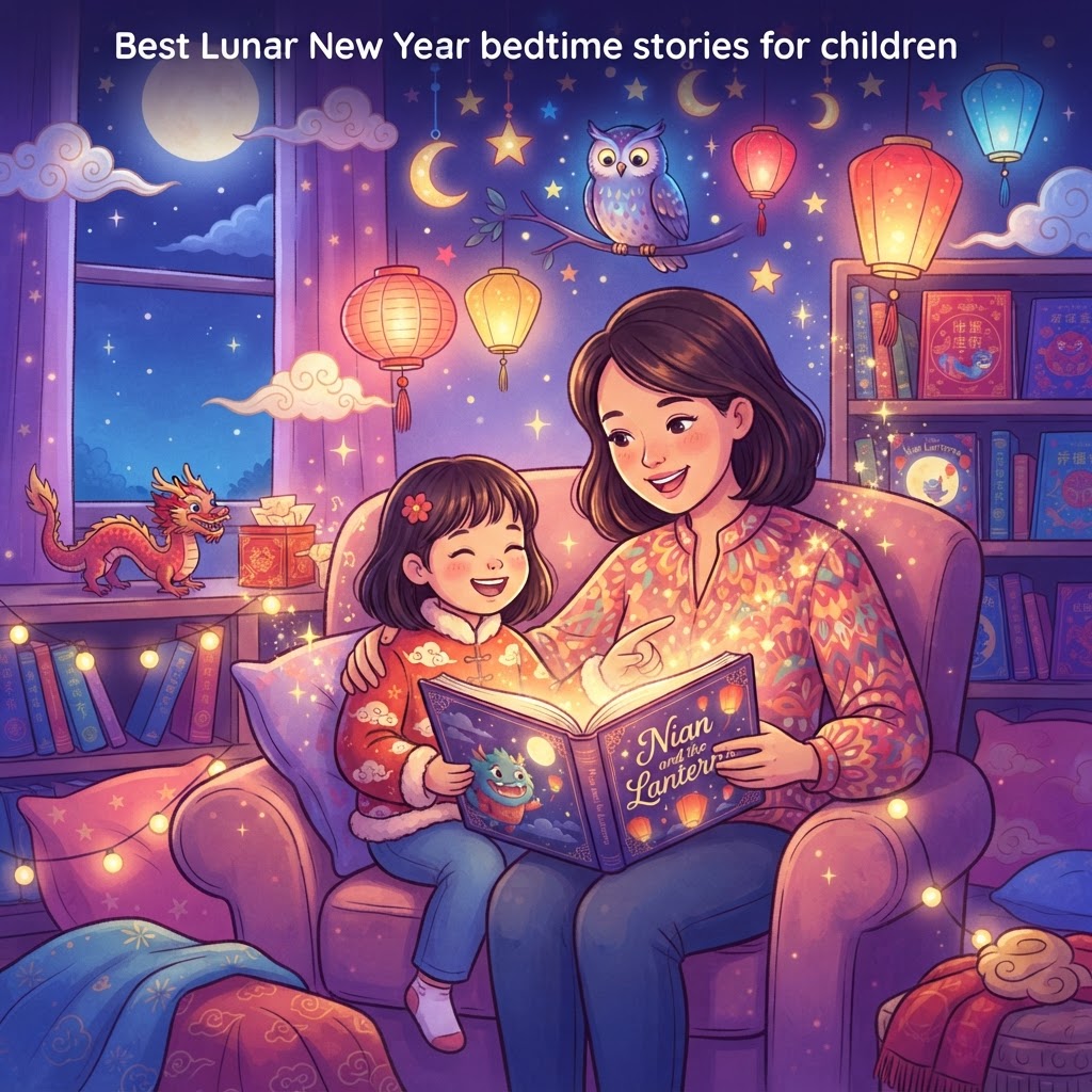 Featured image for Best Lunar New Year Bedtime Stories for Kids - InstaTales AI storytelling blog