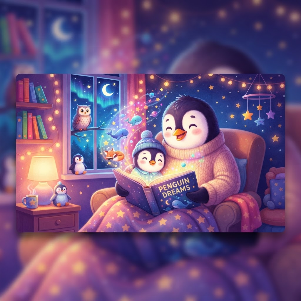 Featured image for Cute penguins bedtime stories for children - InstaTales AI storytelling blog