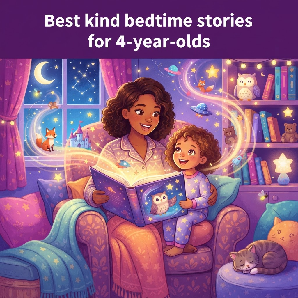 Featured image for Best kind bedtime stories for 4-year-olds - InstaTales AI storytelling blog
