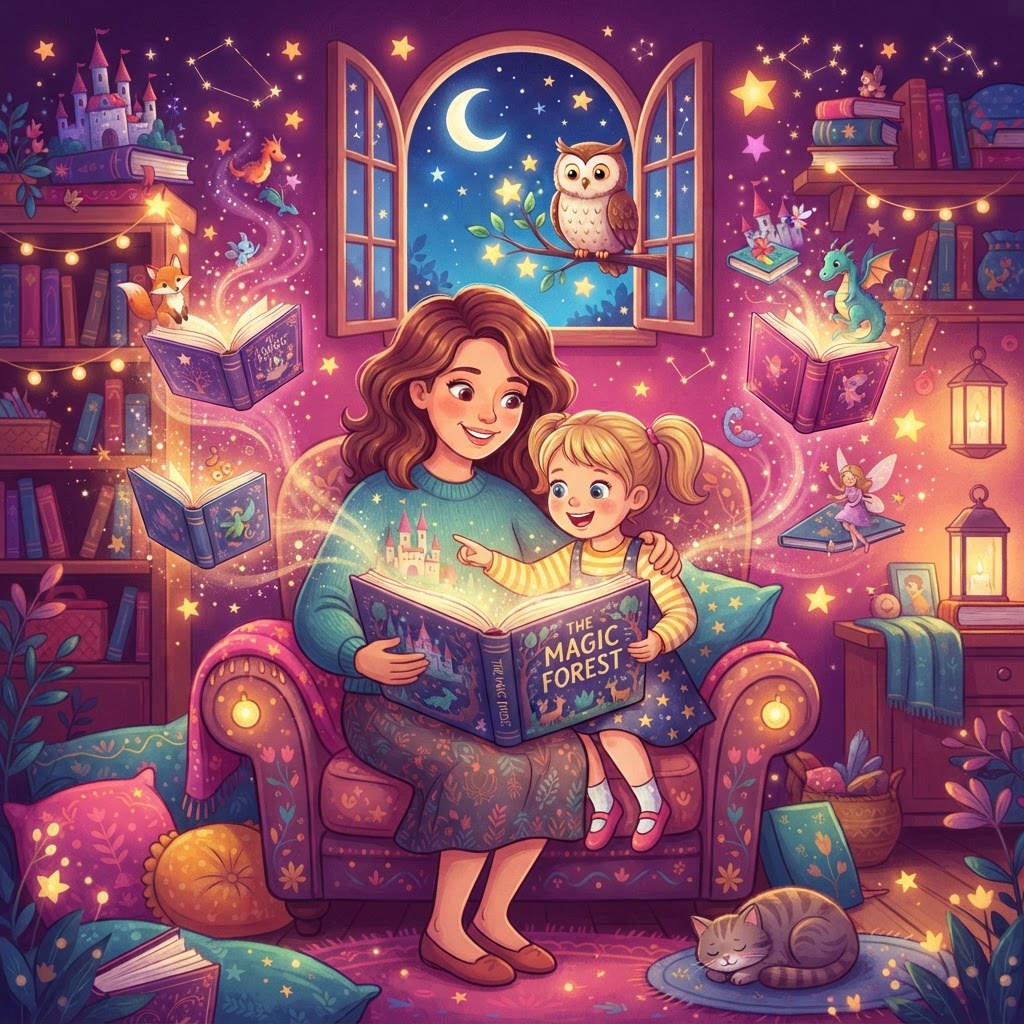 Featured image for Why Your Child Keeps Asking for the Same Story (and Why That's a Good Thing) - InstaTales AI storytelling blog
