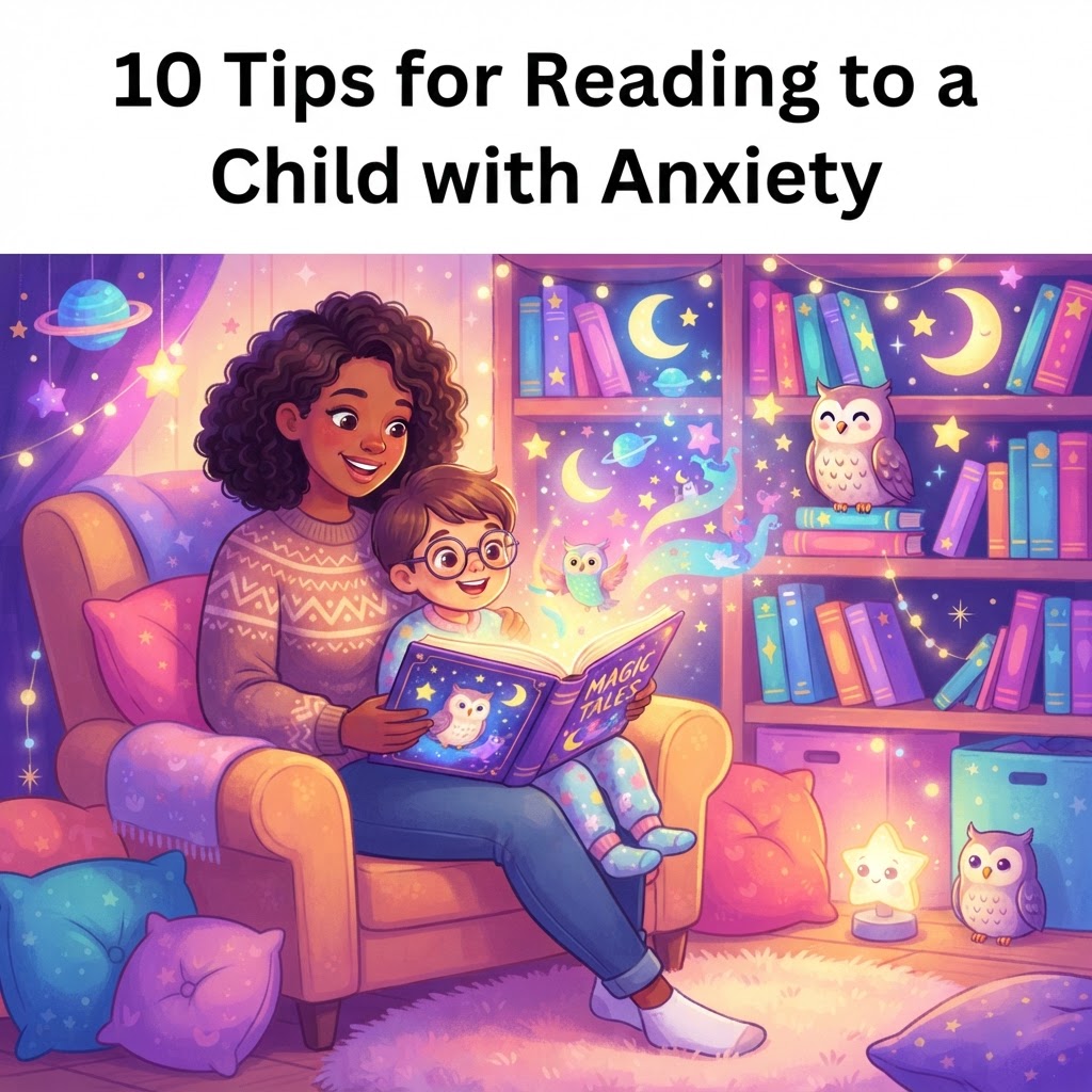 Featured image for 10 Tips for Reading to an Anxious Child - InstaTales AI storytelling blog