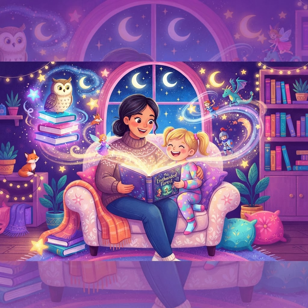 Featured image for 7 Benefits of Reading Aloud to Children - InstaTales AI storytelling blog