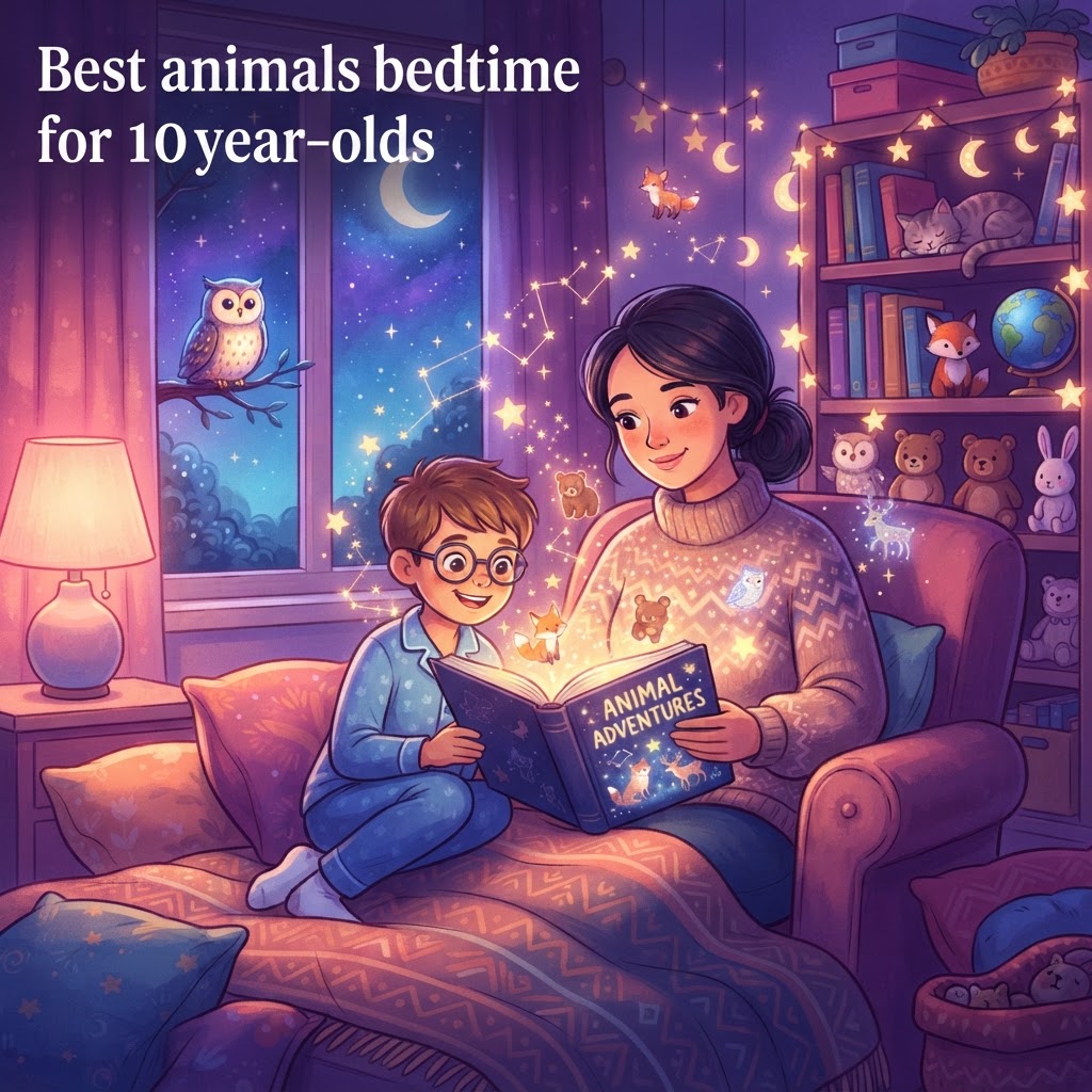 Featured image for Best animals bedtime stories for 10-year-olds - InstaTales AI storytelling blog