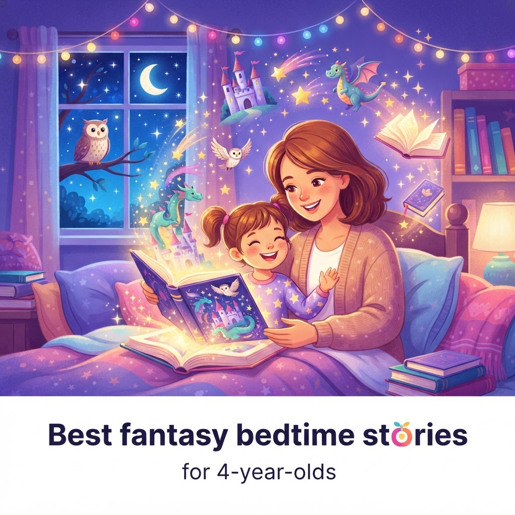 Featured image for Best fantasy bedtime stories for 4-year-olds - InstaTales AI storytelling blog