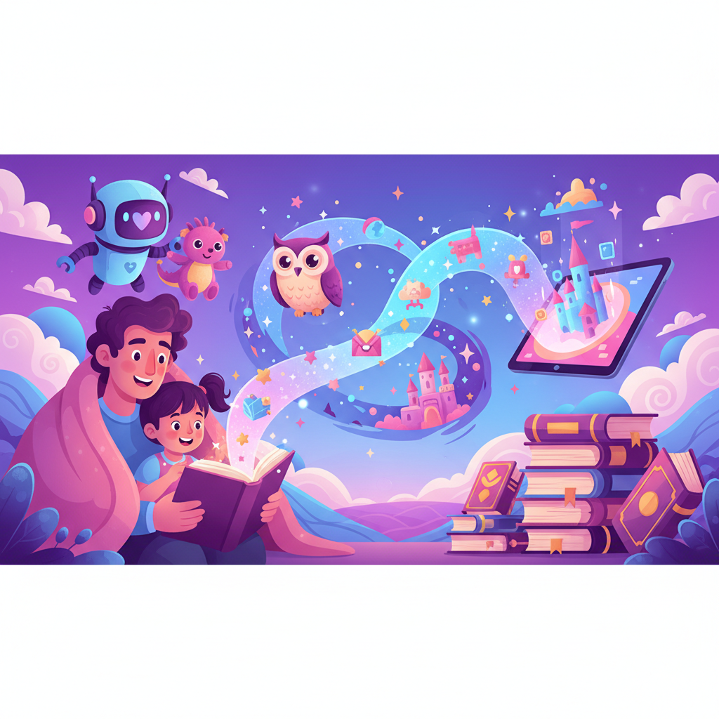 Featured image for AI Bedtime Story Generator vs. Traditional Storytelling: Which Is Better for Kids? - InstaTales AI storytelling blog