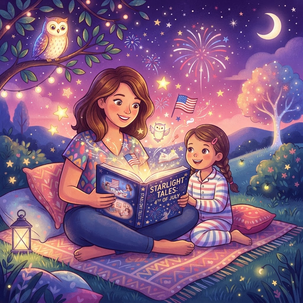 Featured image for Best Fourth of July Bedtime Stories for Kids - InstaTales AI storytelling blog
