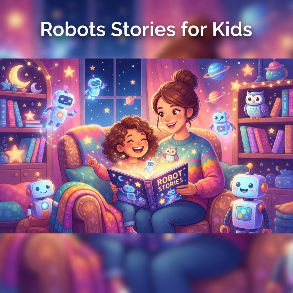 Featured image for Robots Stories for Kids: 7 Creative Adventures - InstaTales AI storytelling blog