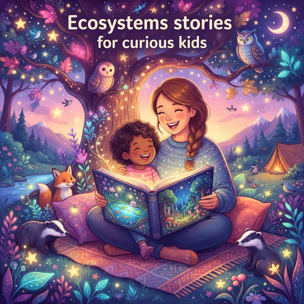 Featured image for Ecosystems stories for curious kids - InstaTales AI storytelling blog