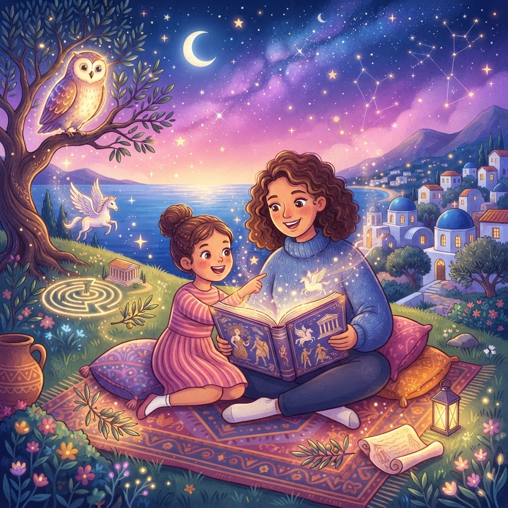 Featured image for Greece Folktales for Kids: Stories & Lessons - InstaTales AI storytelling blog