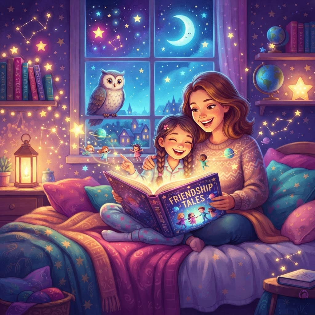 Featured image for Best friendship bedtime stories for 10-year-olds - InstaTales AI storytelling blog