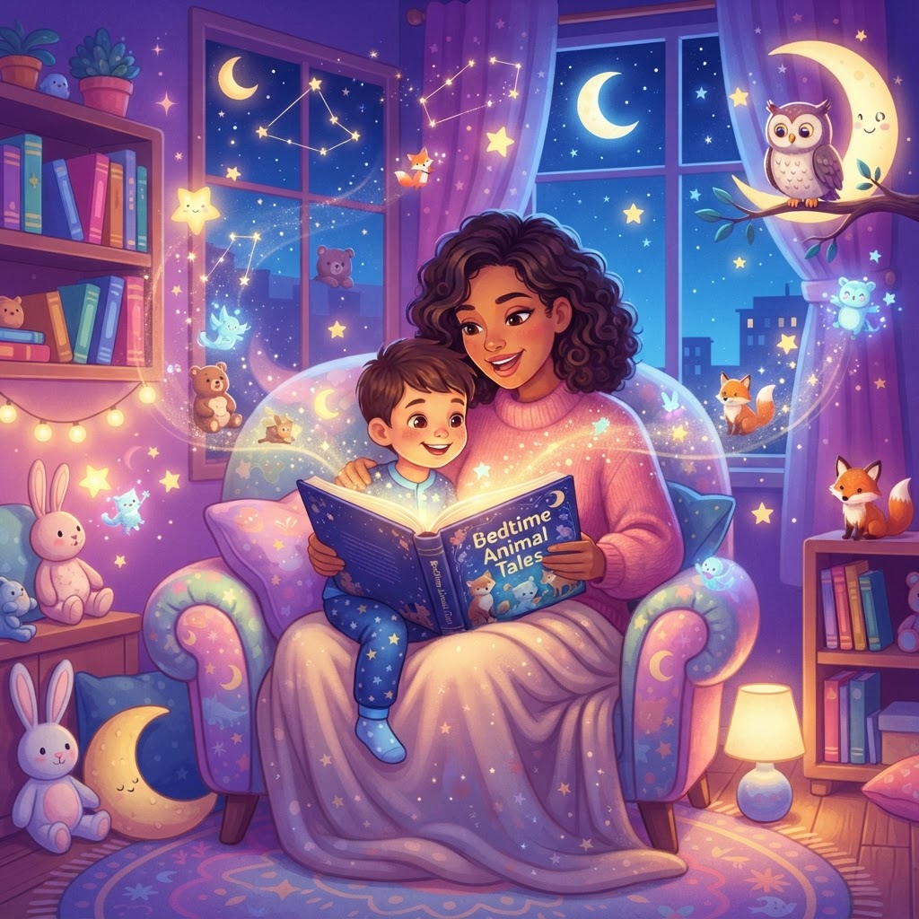 Featured image for Best animals bedtime stories for 3-year-olds - InstaTales AI storytelling blog
