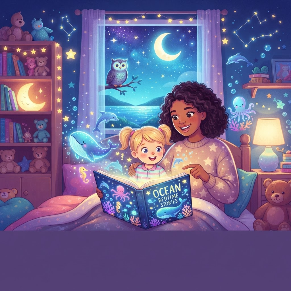 Featured image for Best ocean bedtime stories for 4-year-olds - InstaTales AI storytelling blog
