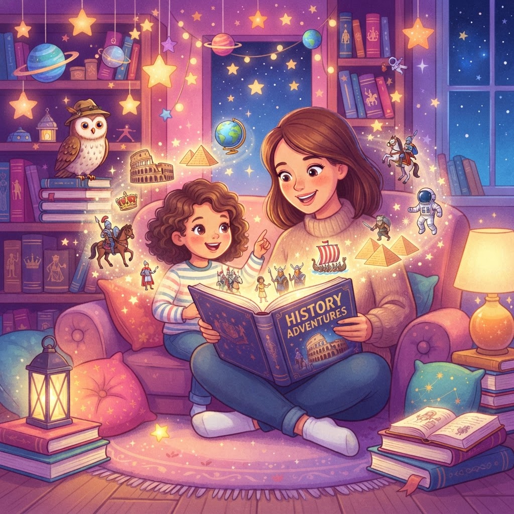 Featured image for 7 Story-Based History Activities for Kids - InstaTales AI storytelling blog