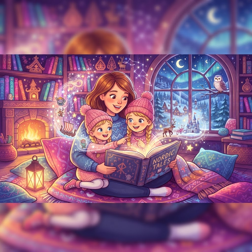 Featured image for Stories from Nordic Lands for Curious Kids - InstaTales AI storytelling blog