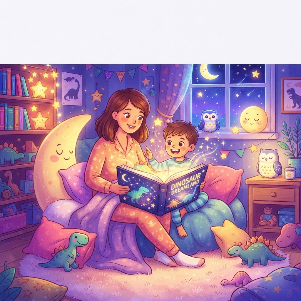 Featured image for Best dinosaurs bedtime stories for 6-year-olds - InstaTales AI storytelling blog