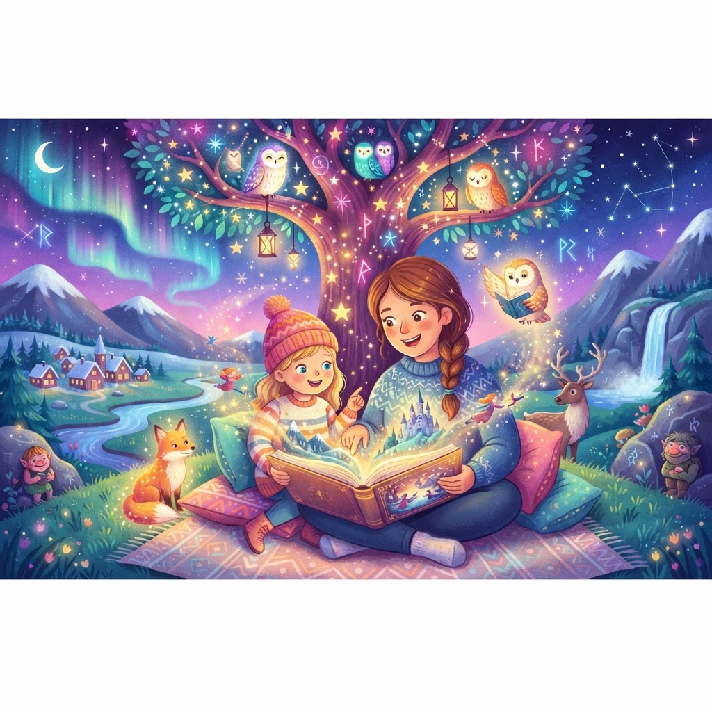 Featured image for Nordic Lands Folktales for Kids: Magic & Meaning - InstaTales AI storytelling blog