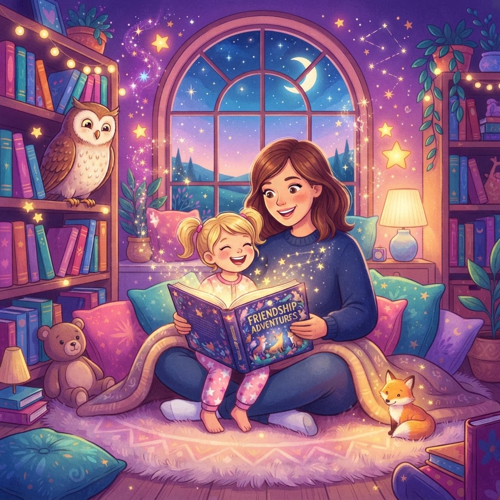 Featured image for Best friendship bedtime stories for 3-year-olds - InstaTales AI storytelling blog