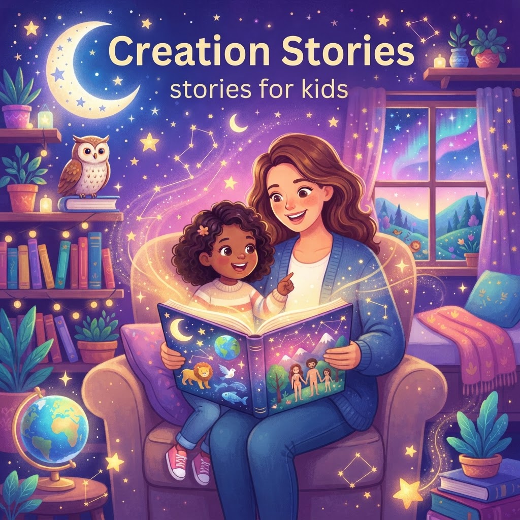 Featured image for Creation Stories Stories for Kids: Parent Guide - InstaTales AI storytelling blog