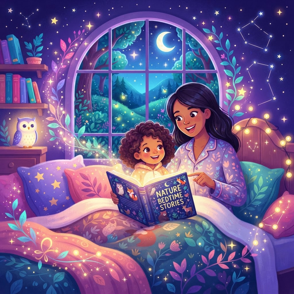 Featured image for Best nature bedtime stories for 3-year-olds - InstaTales AI storytelling blog