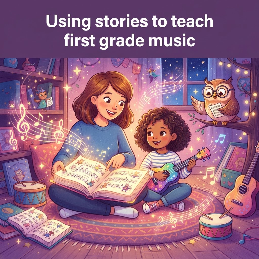 Featured image for First Grade Music Stories That Teach Through Play - InstaTales AI storytelling blog