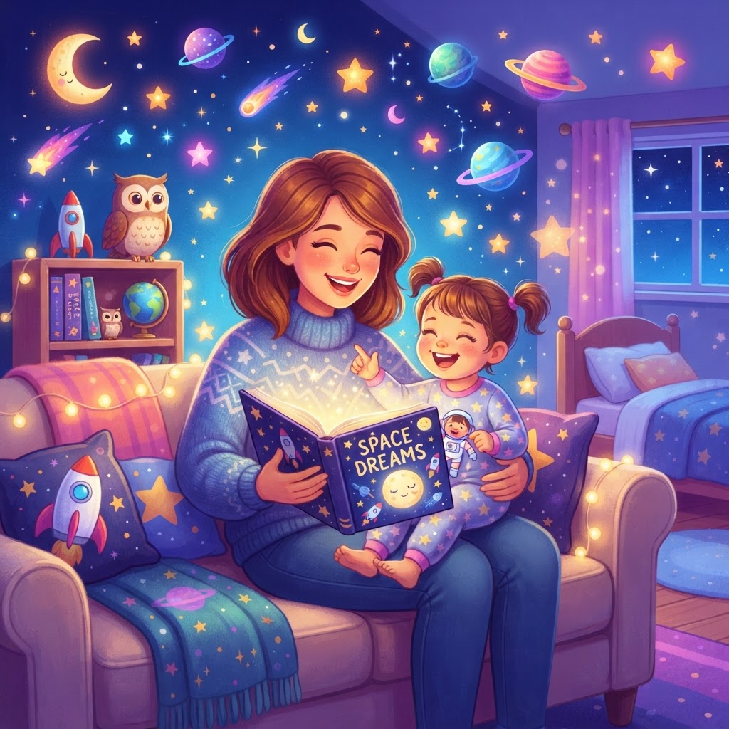 Featured image for Best space bedtime stories for 2-year-olds - InstaTales AI storytelling blog
