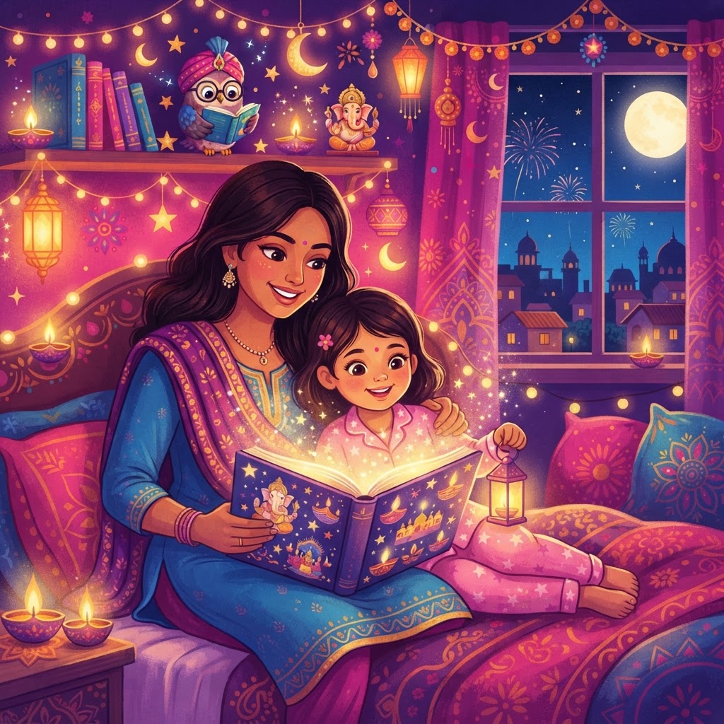 Featured image for 5 Best Diwali Bedtime Stories for Children - InstaTales AI storytelling blog