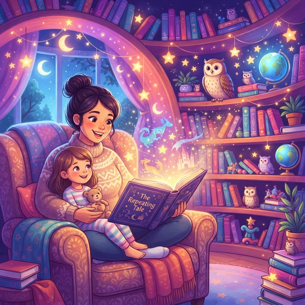 Featured image for Benefits of Repetition in Stories for Kids - InstaTales AI storytelling blog