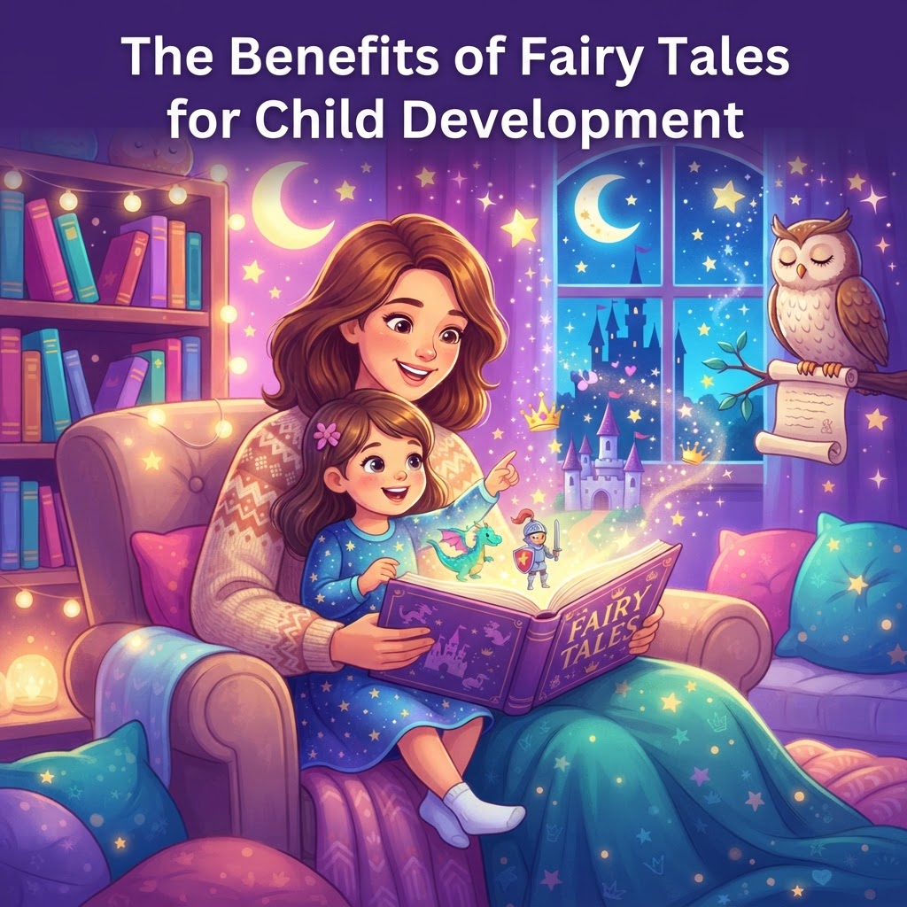 Featured image for Benefits of Fairy Tales for Child Development - InstaTales AI storytelling blog