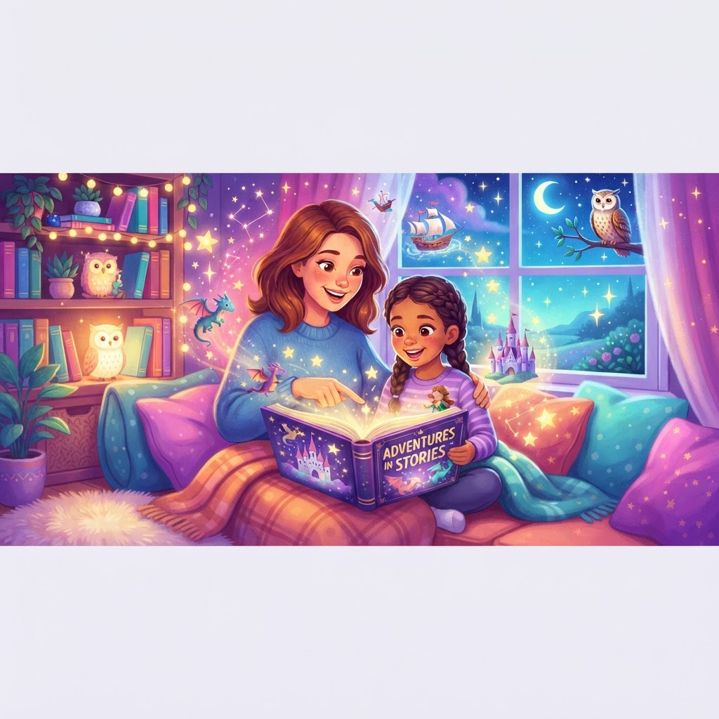 Featured image for Reading to Your 9-Year-Old: Tips, Books & Story Ideas - InstaTales AI storytelling blog