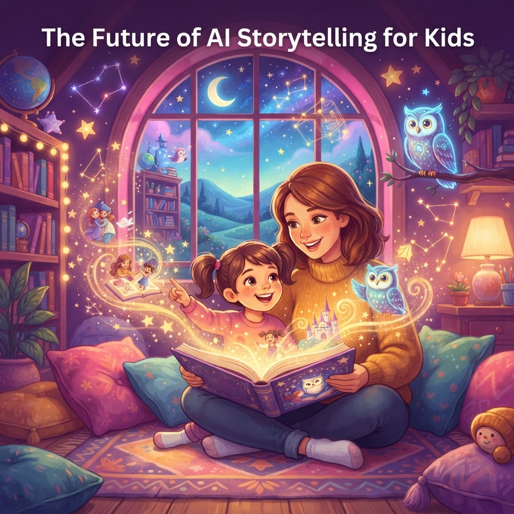 Featured image for Future of AI Storytelling for Kids: What’s Next? - InstaTales AI storytelling blog