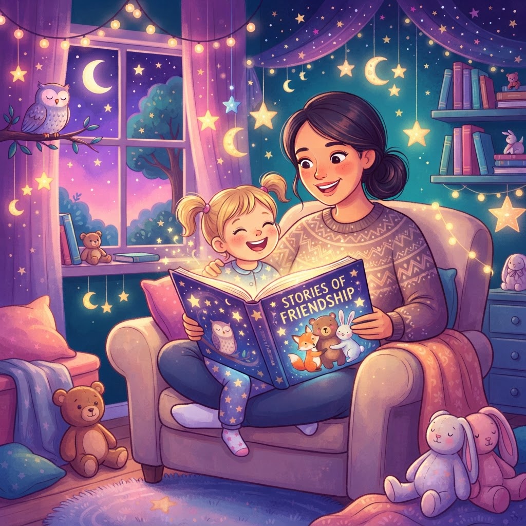 Featured image for Best friendship bedtime stories for 2-year-olds - InstaTales AI storytelling blog