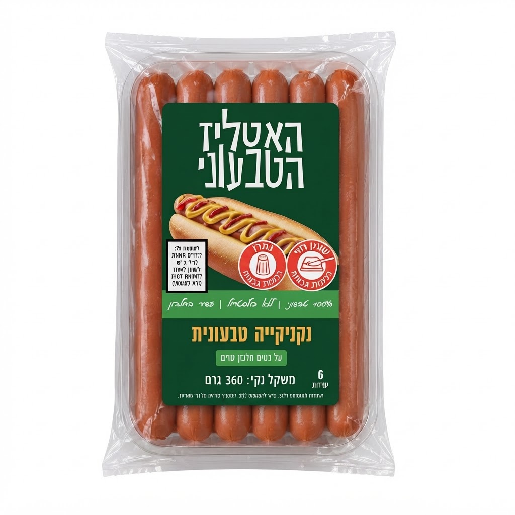 נקניקית הוט-דוג טבעוני
