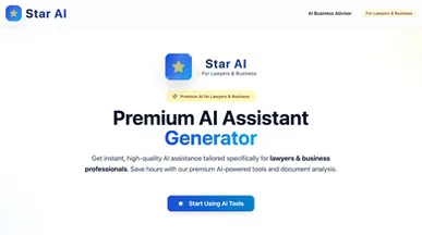 Star AI template preview
