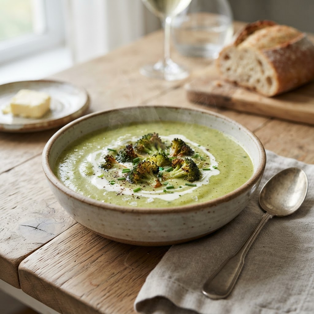 Cremige Brokkolisuppe