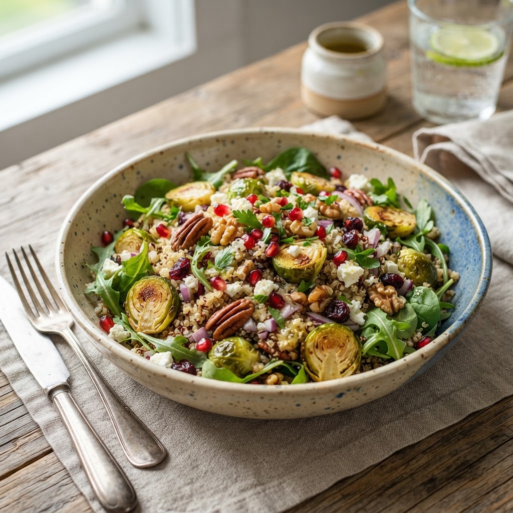 Rosenkohl-Quinoa-Salat