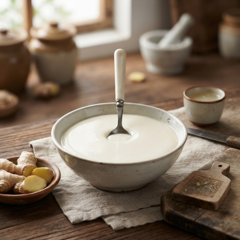 Chinesisches Jiang Zhuang Nai - Ingwerpudding aus Milch