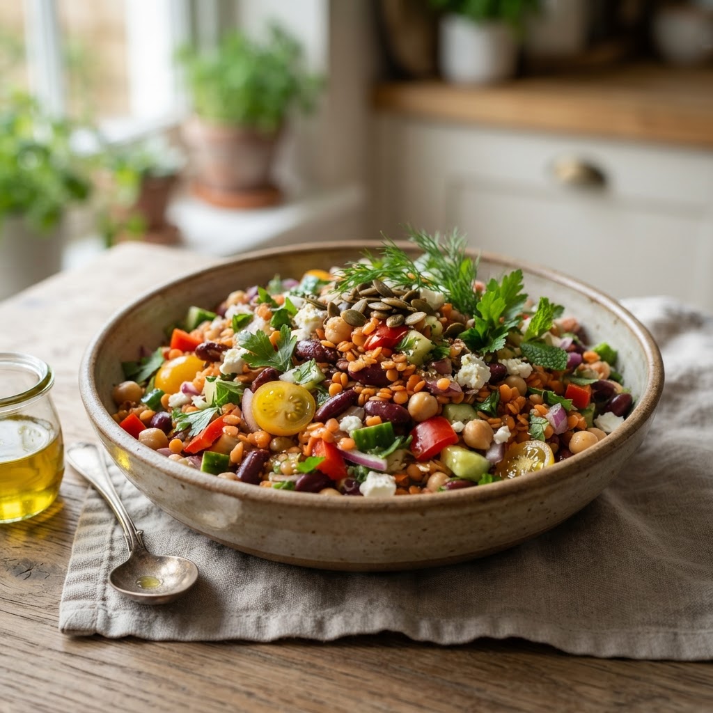 Hülsenfrucht-Salat