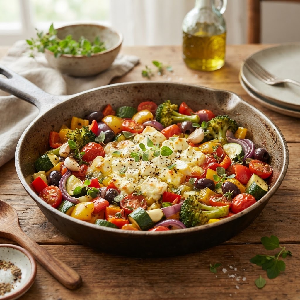 Feta-Gemüse-Pfanne