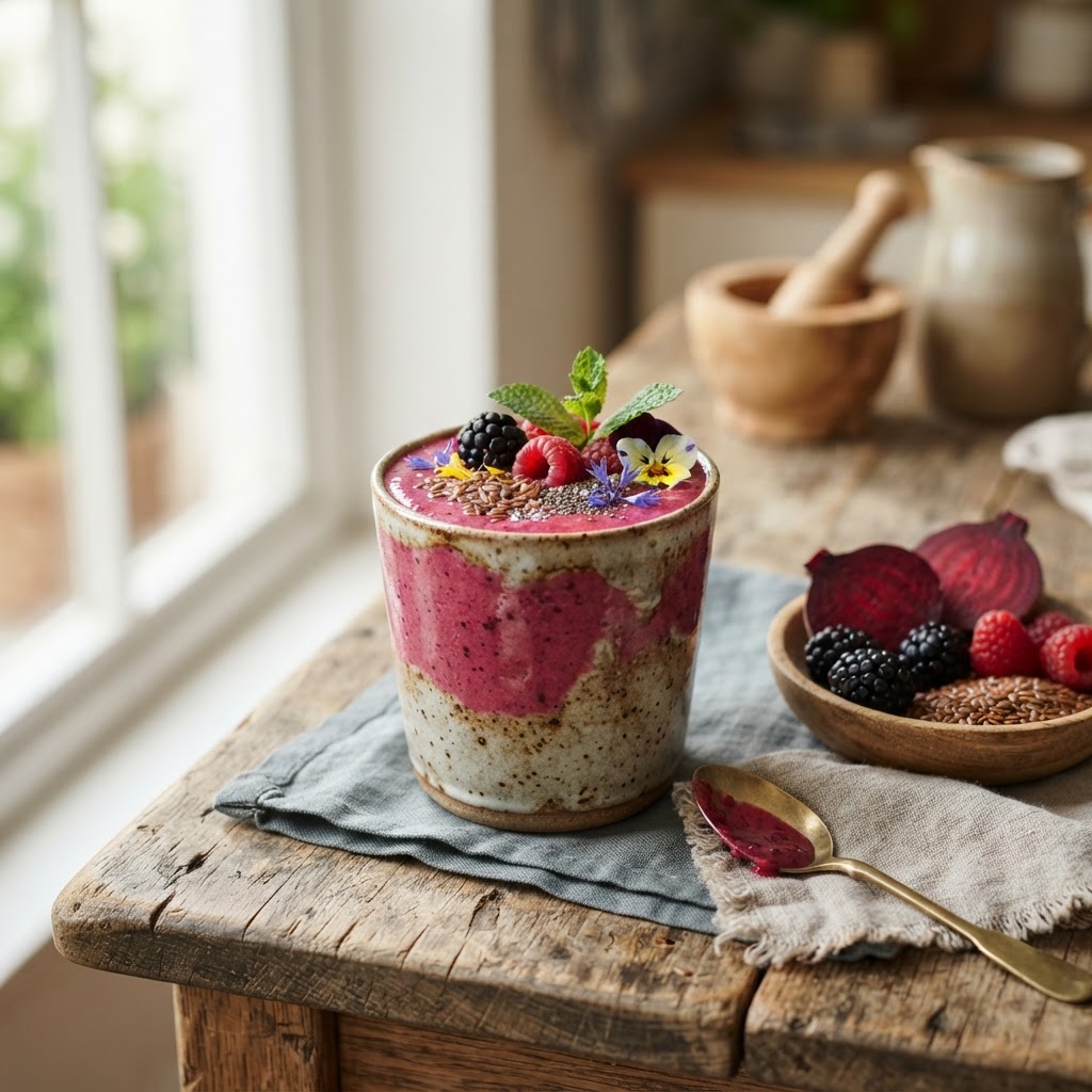 Rote-Bete-Beeren-Smoothie