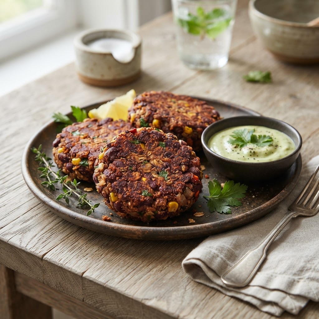 Vegane Patties aus Kidneybohnen