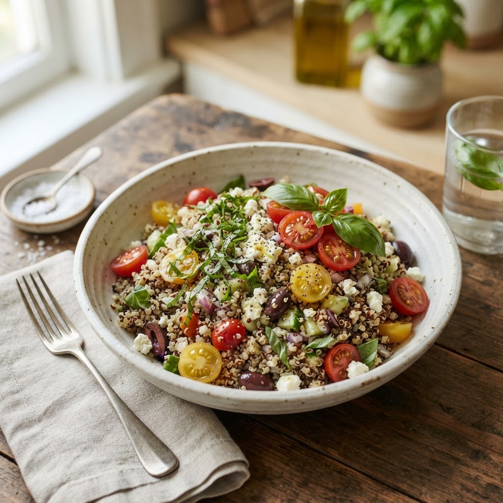 Tomaten-Basilikum-Quinoa